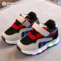 Size 21-30 Children's Led Shoes Boys Girls Lighted Sneakers Glowing Shoes for Kid
