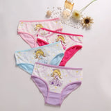 4 Pcs/Lot Cotton Soft Panties For Girls Lovely Baby Girls Underwear Cartoon Cat Briefs Breathable Children Panty Kids Underpants