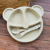 Baby bowl+spoon+fork Feeding Food Tableware Set
